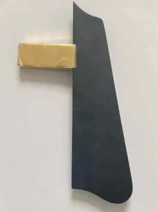 Pickup with ebony pickupguard with 1 Volume and 1 Tune for knobs