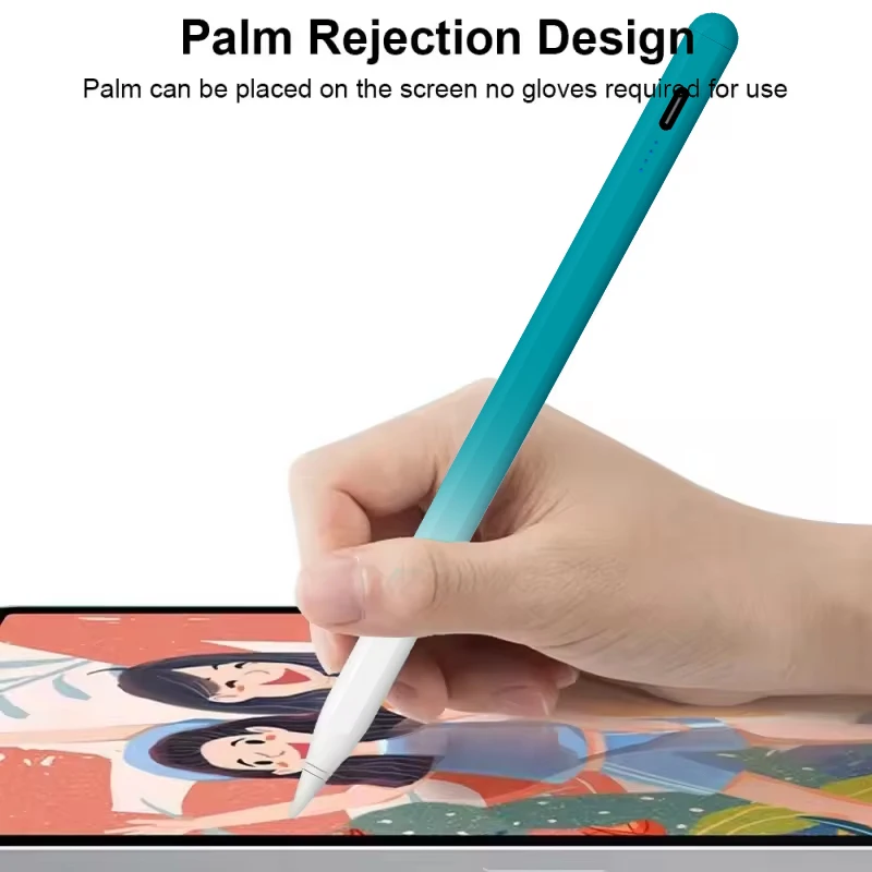 قلم رصاص Apple 2 Palm لجهاز iPad A16 Air 11 5 4 Pro 11th 13 12.9 M4 M3 M2 أقلام 10 9 10th 9th Generation Mini 7 6 2025 قلم لمس #4