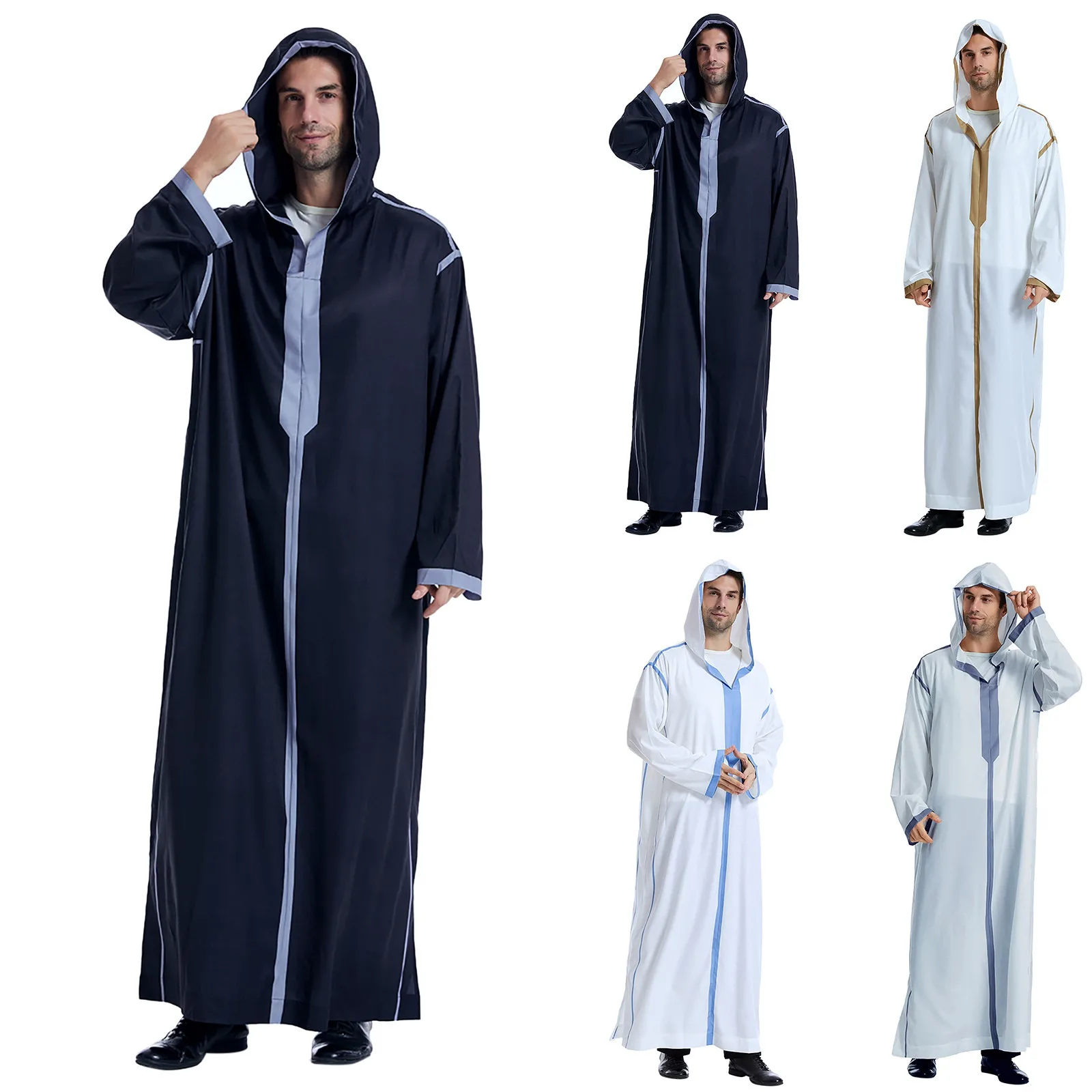 

Muslim Thobe Jubba Men Abaya Dubai Muslim Jubbas Thobes Eid Islam Clothes Saudi Ropa Arabe Para Hombre Jalabiya Arabia Djellaba