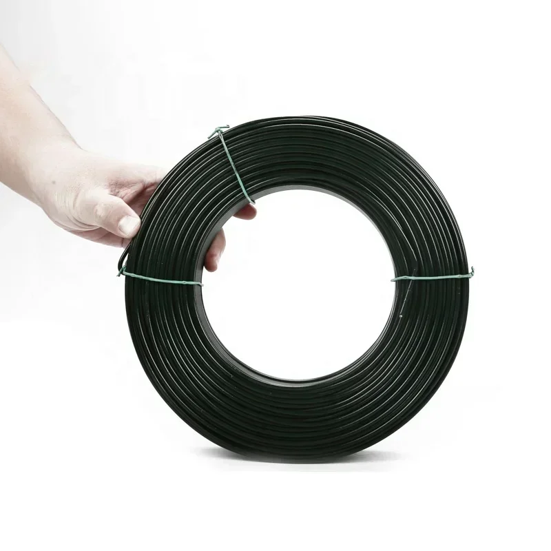 

l 12 16 18 20 22 gauge plastic coated galvanized baling iron wire/pvc coated steel wire