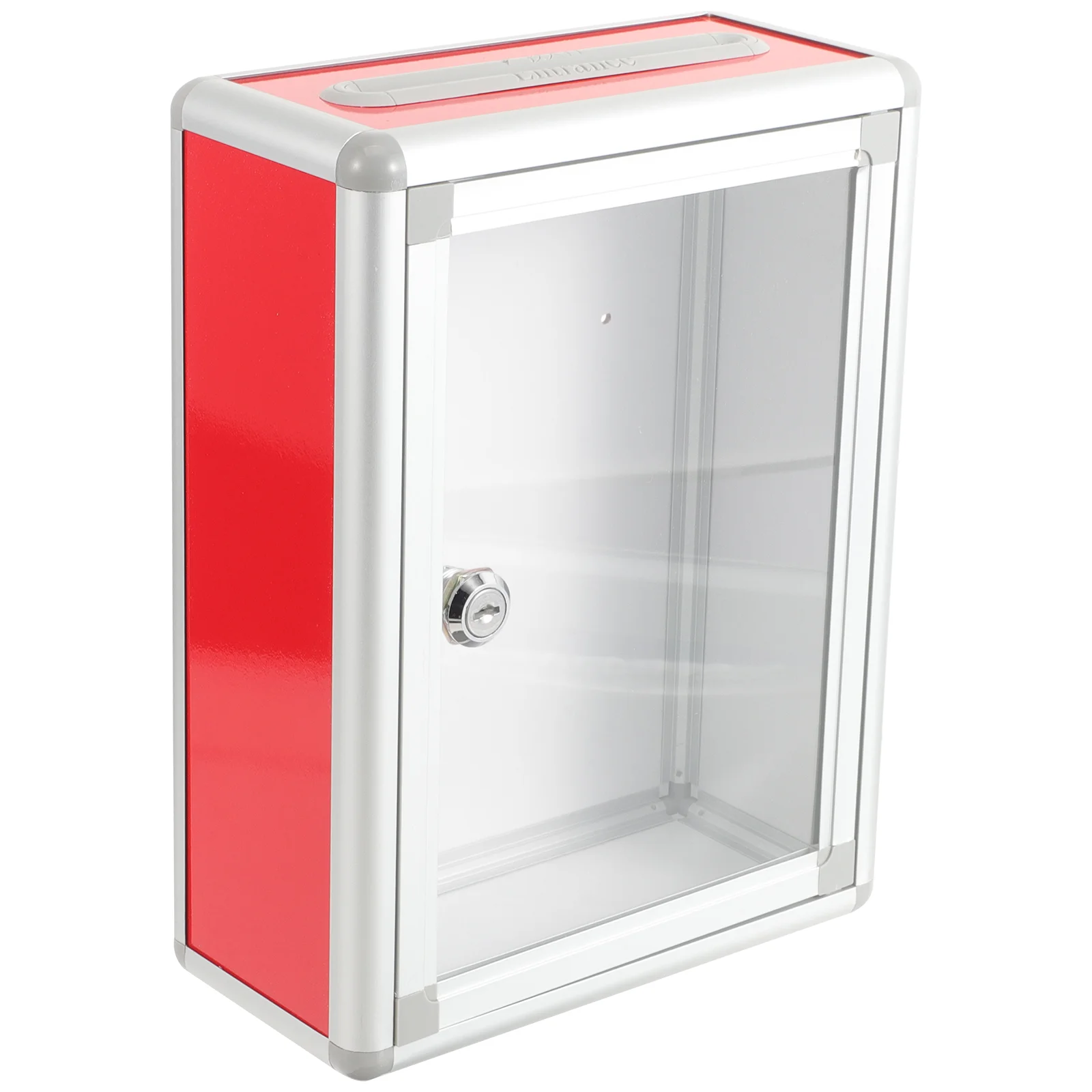 Aluminum Alloy Donation Box Multi functional Suggestion Box for Fundraising Charity Collection and More