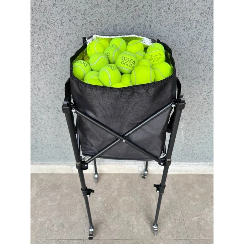 عربة تدريب التنس، عربة التقاط التنس، مدرب التنس، اختيار مريح للطي