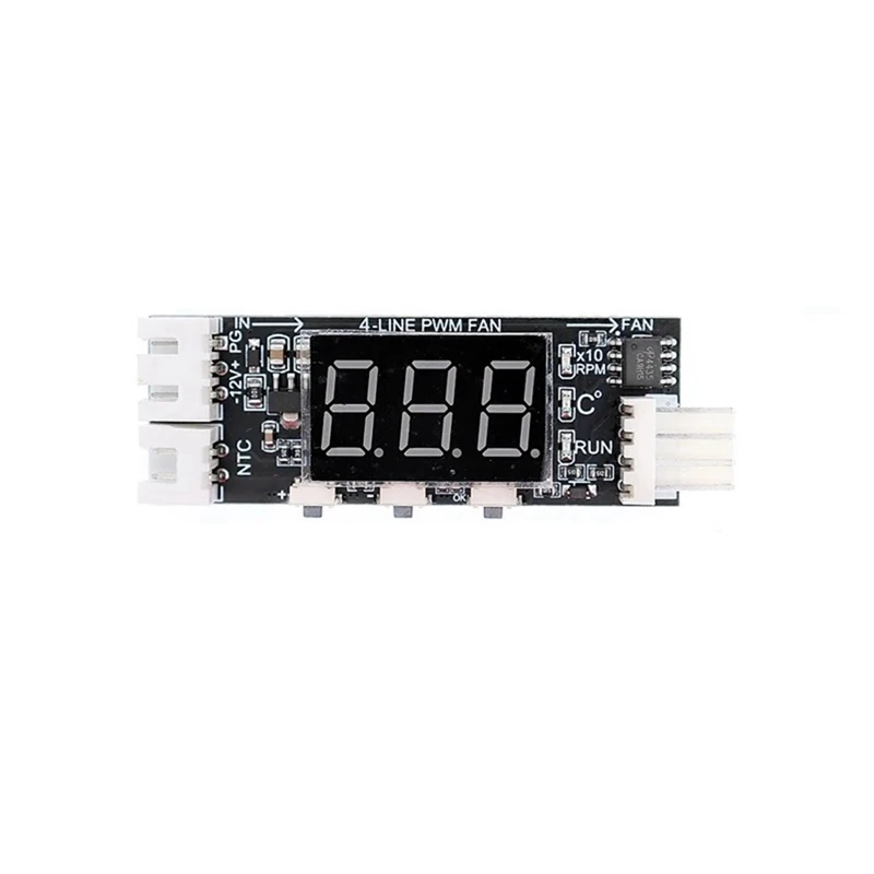 12V PWM 4-Wire Fan Temperature Control Speed Controller Chassis Noise Reduction Module Support Fan Speed Control, Easy To Use