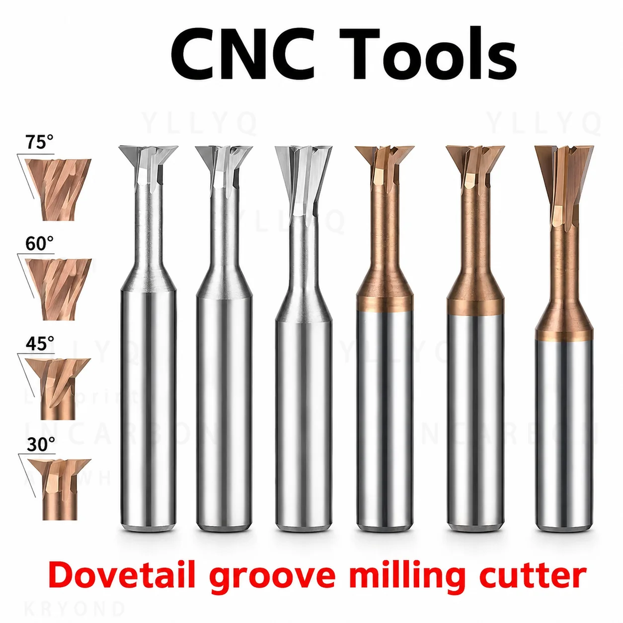 HSS Dovetail Milling Cutter 1.5-8mm 45° 55° 60° Straight Shank CNC Router Bit End Mill for Aluminum Wood Slotting Cutting Tool