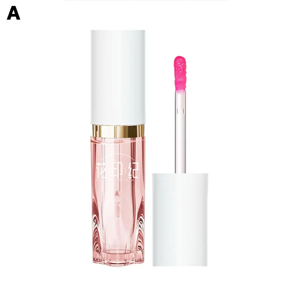 4 ml Lippenöl Glanz Lip Plumper Make-Up Feuchtigkeitsspendende Nicht Klebrige Balsam Pflege Sexy Glitter Glänzend Lip Wasser Tönung Kosmetik Primer u0I9