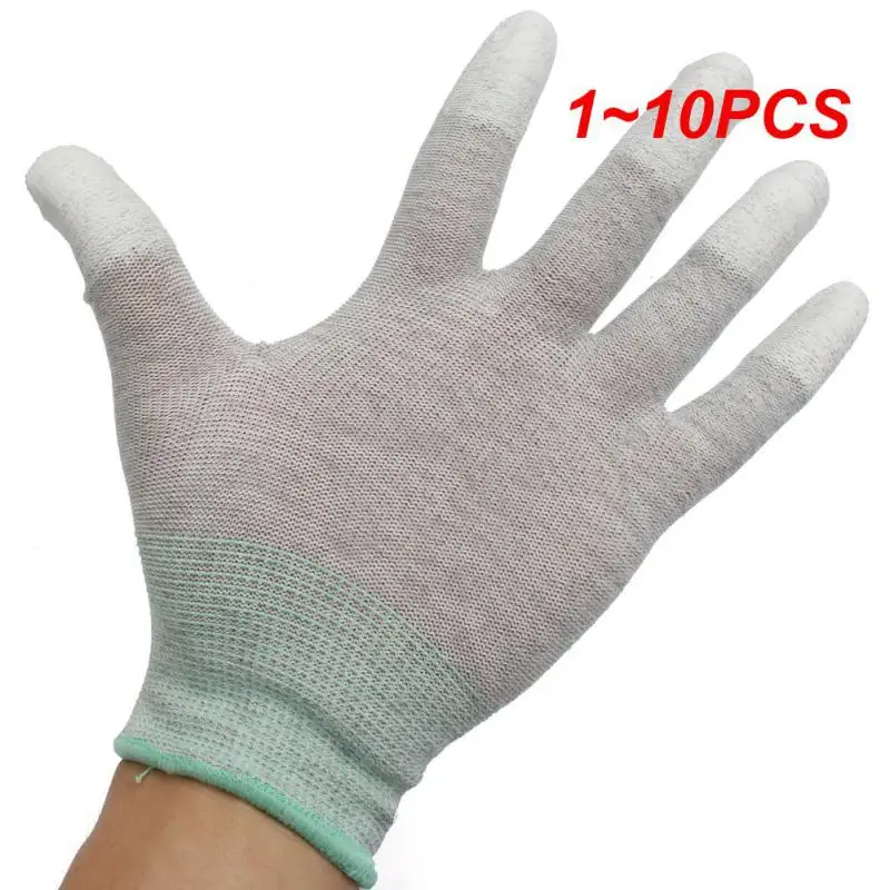 

1~10PCS Anti Static Gloves Electronic Working Gloves Household Clean Knitted Gloves Non-slip Wear-resistant Industrial