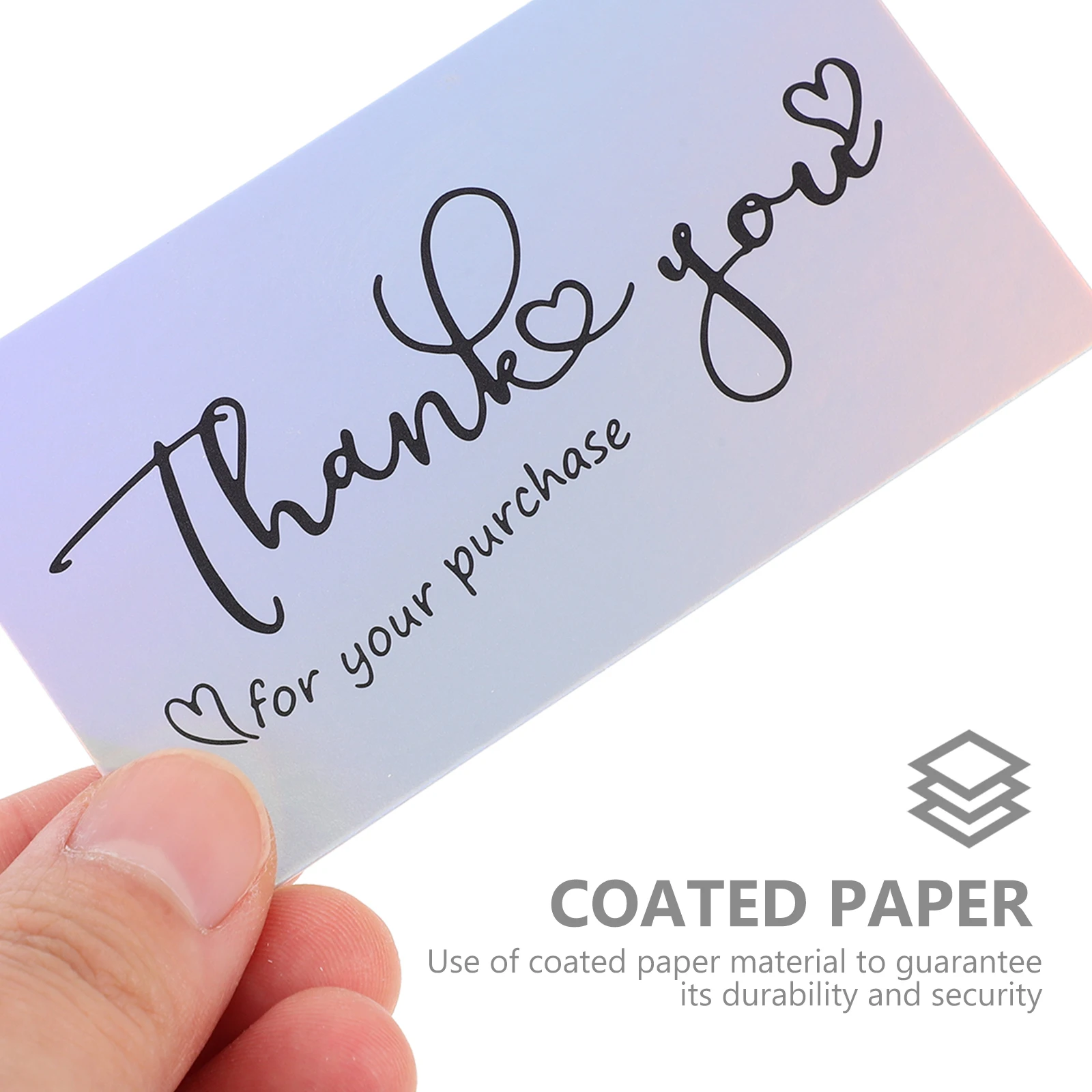 

50Pcs Thank You Cards Small Business Postcards Blank Personalized Notes Packaging Supplies Business Appreciation