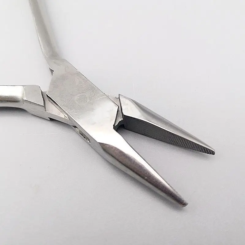 

Dental materials Oral flat nose pliers 121# mechanic's Forming pliers Wire bending gold handle orthodontics