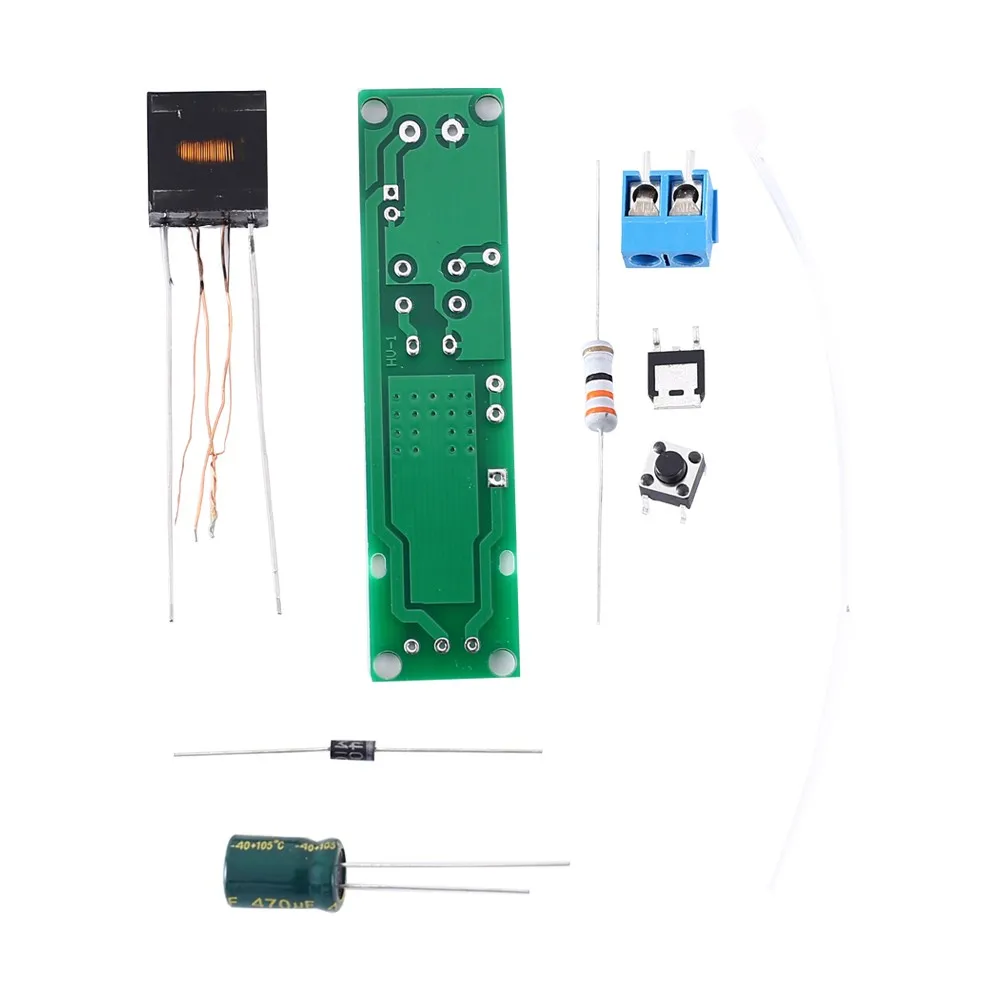 HV-1 zestaw DIY Generator wysokiego napięcia łuk zapłonowy części generatora Arc papieros moduł zapalnika DIY wysokiego napięcia zapalniczki DC 3-5V