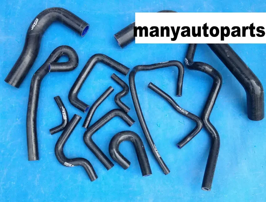 FOR NISSAN SKYLINE ECR33/ R33 GTS-25T/GTS-4 RB25DET SILICONE RADIATOR HOSE BLACK