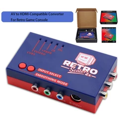 RetroScaler2X A/V To HDMI-Compatible Converter For SEGA Dreamcast/Saturn Line Doubler 2X For N64/PS2 Retro Game Console NES