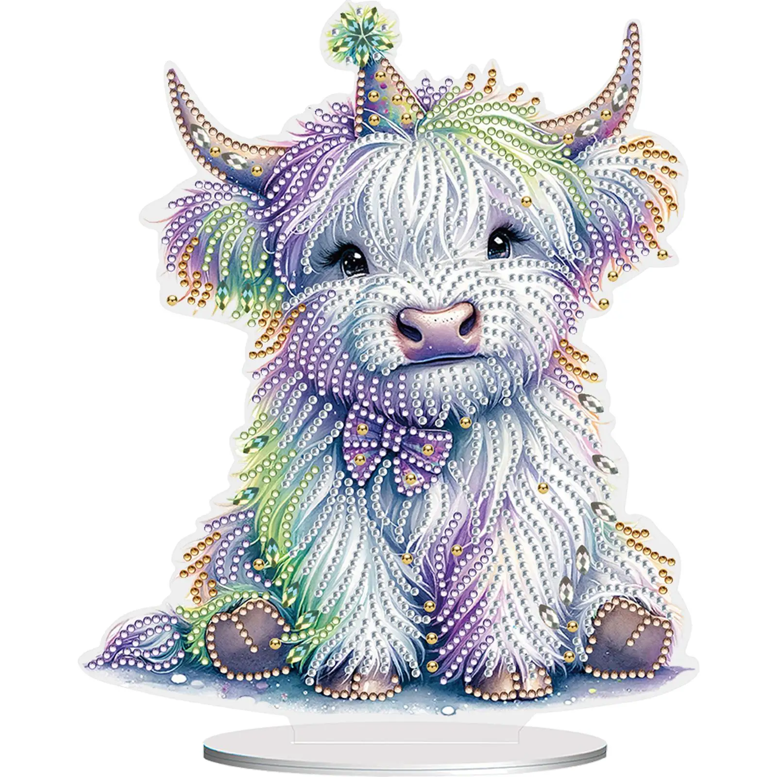 2D/مسطحة الياك لتقوم بها بنفسك سطح المكتب الماس الفن أطقم جانب واحد الحفر 5D DIY بها بنفسك الماس الفن منضدية زينة شكل خاص للديكور المنزل