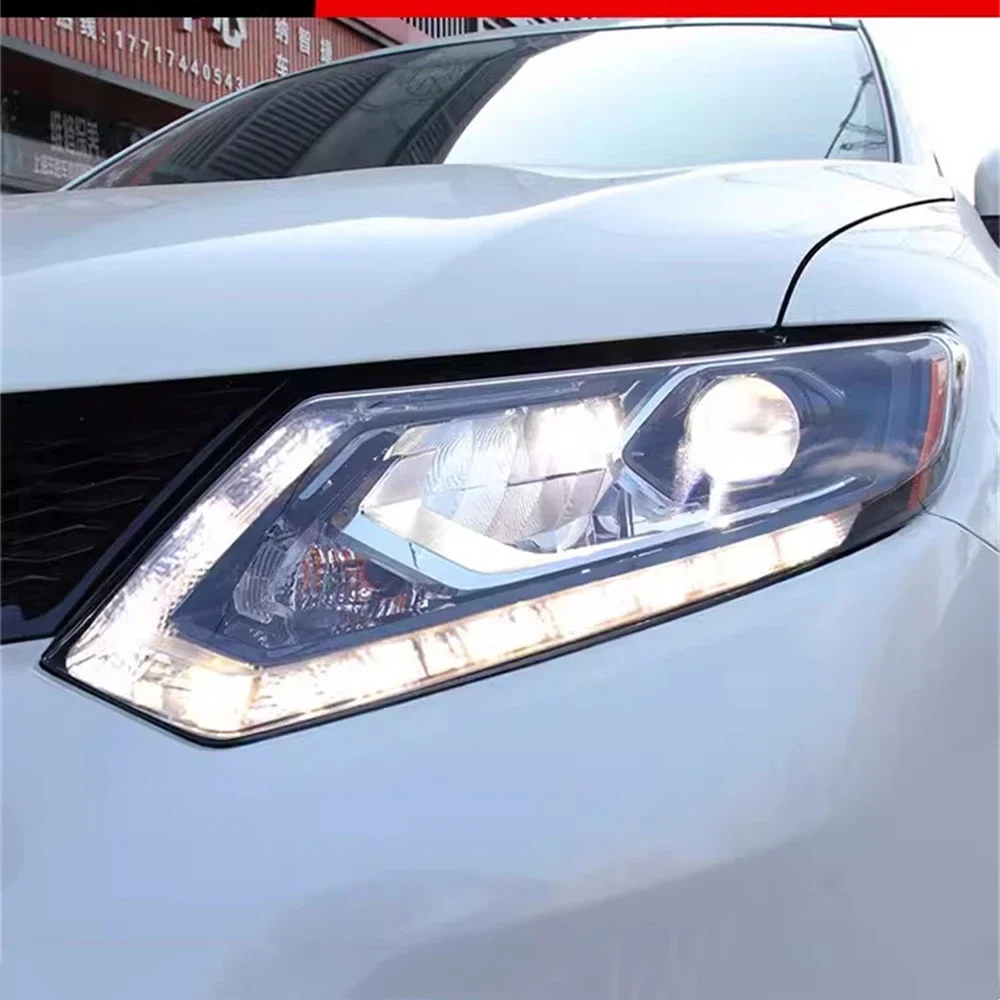 

Автомобильный светодиодный передний фонарь в сборе DRL для 14-16 Nissan X-TRAIL дневные ходовые огни 2 шт.