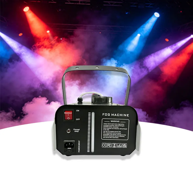 1200W 6LED Factory-made High Quality Fog Machine Multicolor Light Iron Material AC 110-220V Remote Control 10m Spray Distance 2L