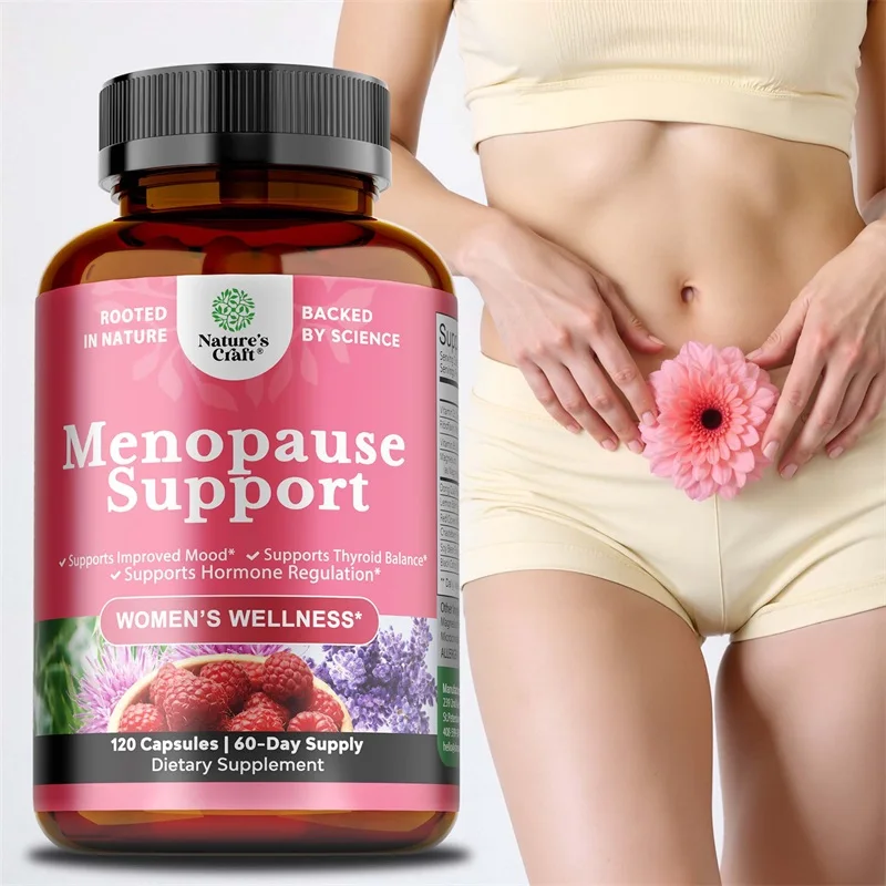 Menopause Support Supplements for Women, with Dong Quai, Black Cohosh, Relieves Fatigue, Bloating, Hot Flashes, Mood Swings