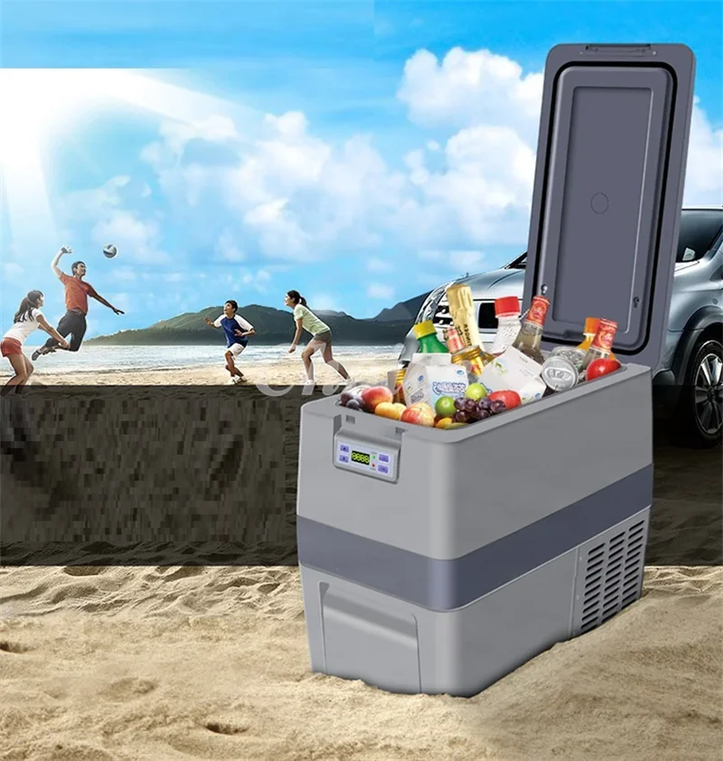 25/30L Car Refrigerator Mini Fridge Small Freezer 12V Compressor Portable Cooler 220V 12v car Mini Refrigerator