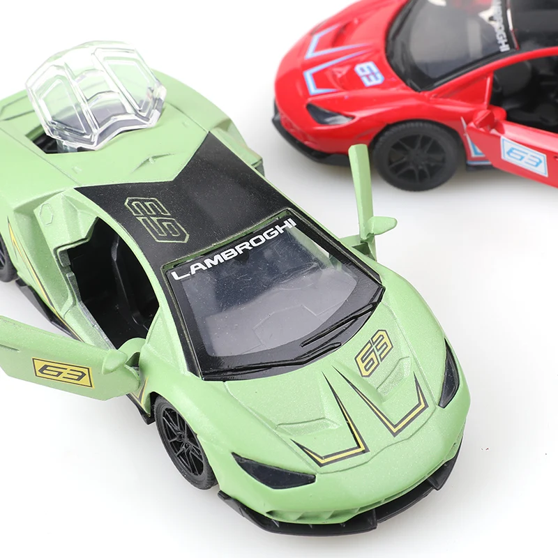 (Bagged) 1.36 Simulation Alloy Pullback Racing Car, Super Cool Colors, The Best Birthday Gift for a Boy.