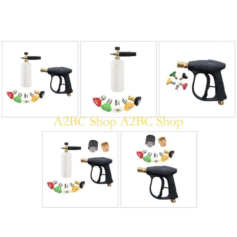 A2BC Cleaning Tools 4350PSI Pressure Washer 1/4 Inch Quick Connector with Foam Power Washer for Car Window