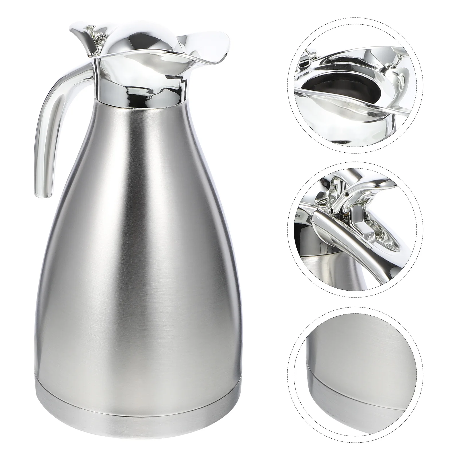 

Double-Layer Insulated Thermal Bottle Stainless Steel Vacuum Pot 1.5L Large Capacity Leak-Proof Water Kettle for Home Office