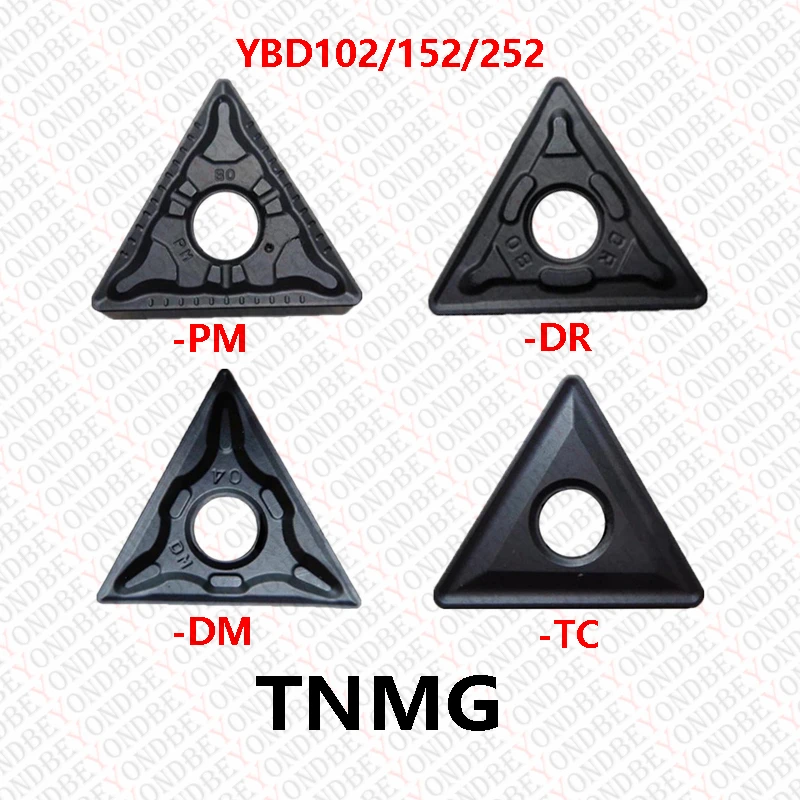 

Original TNMG TNMG160404-DM TNMG160408-DR-TC TNMG220408 TNMG220412-PM YBD152 YBD102 YBD252 Carbide Inserts Processing Cast Iron