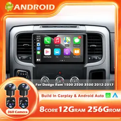 Car Radio For Dodge Ram 1500 2500 3500 2012-2017 Android 16 Wireless CarPlay Auto 4G Multimedia Player GPS navigation tools BT