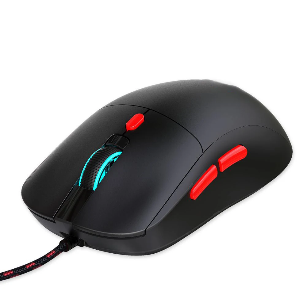 Mouse ergonômico com fio, retroiluminado com fio, alta precisão, 3600 DPI, ratos para PC, laptop, desktop, notebook, atacado