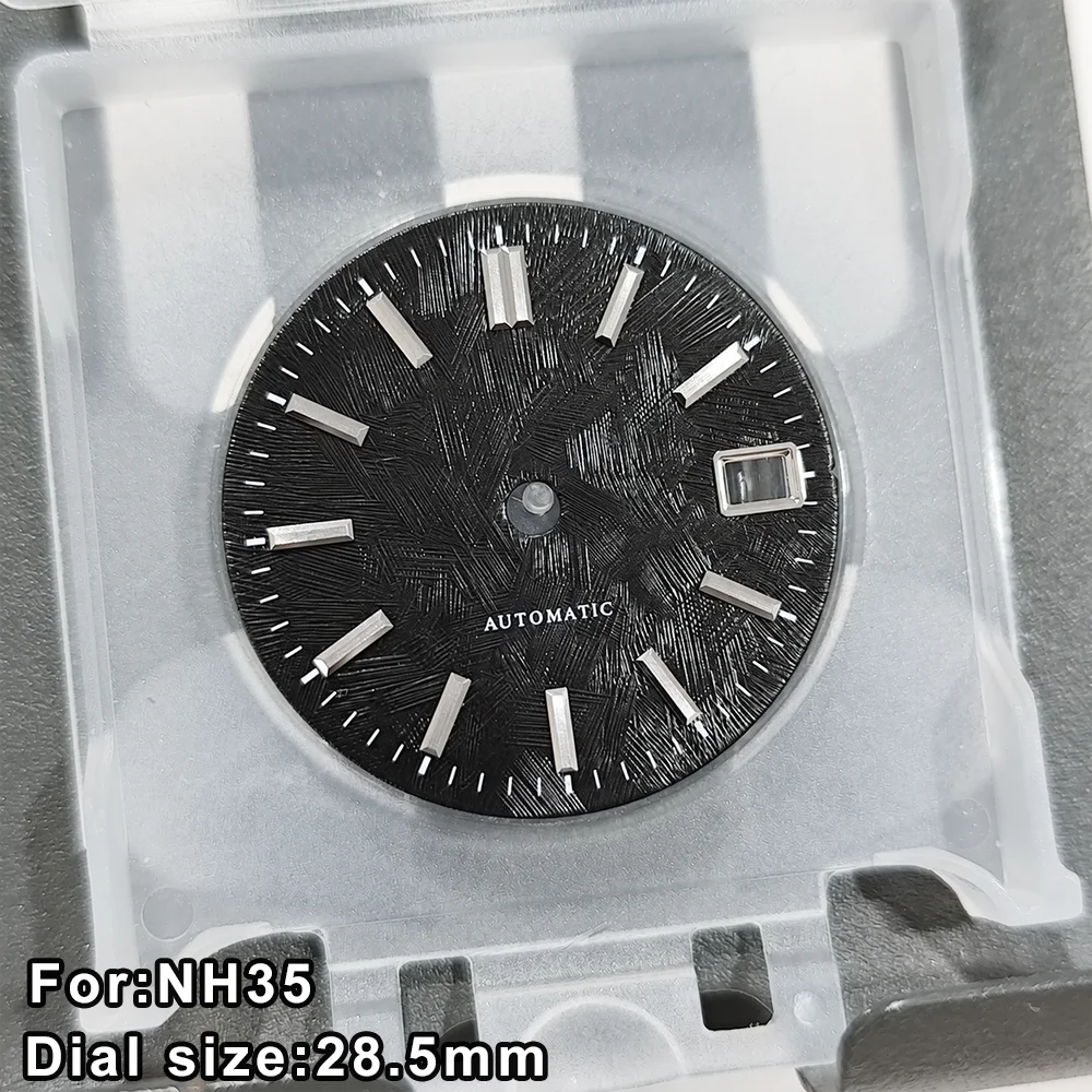 NH35 Dial Wine Red Watch Dial NH35 White Birch Tree Pattern Automatic Dial NH35 Face Silver Scale Multi-Color Dial Accessories