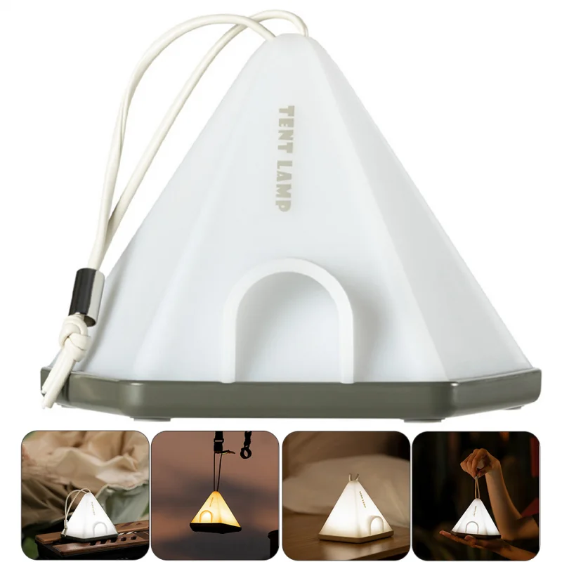 Outdoor Camping Tent Warm Night Light Bedroom Charging Atmosphere Light Minimalist Bedside Light Convenient Camping Light