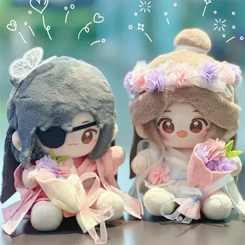 

Heaven Official'S Blessing Figure Hua Cheng Xie Lian Action Figures Plush Doll Tian Guan Ci Fu Q Baby Doll Cute Sitting Toy Gift