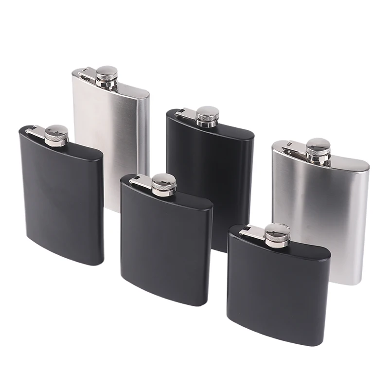 6 7 8 9 10 Oz Stainless Steel Hip Flask With Funnel Pocket Hip Flask Alcohol Whiskey Hip Flask Screw Cap