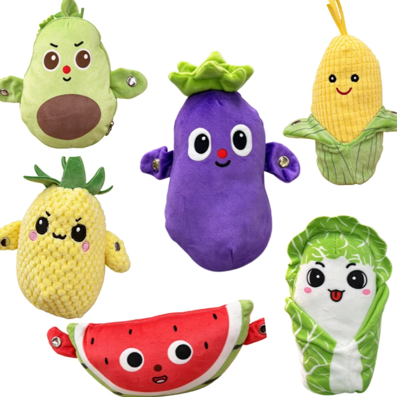 Creative Music Rhythm Parent-child Interactive Plush Doll Fruit Vegetable Induction Toy Cultivate Music Perception Ability