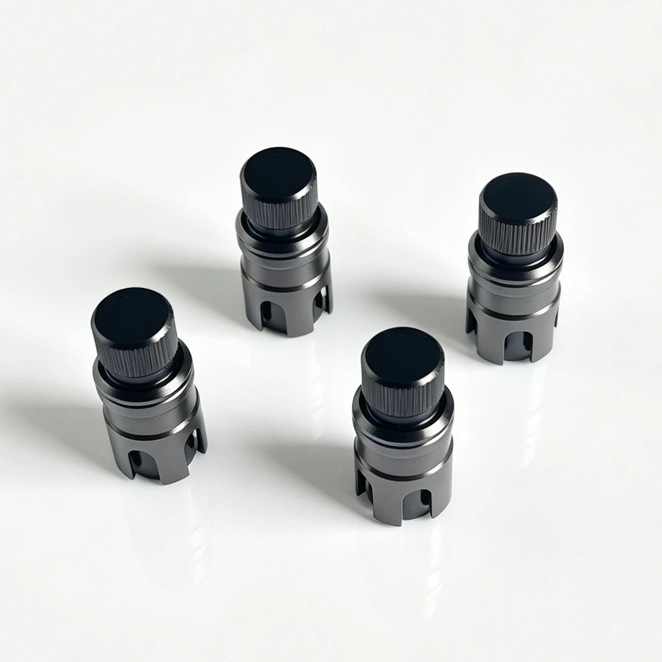 4Pcs Off-Road Tire Deflator, Rapid Air Release Pressure Adjustment Valve, Boost Traction on Soft Sand, Universal for Cars, Truck
