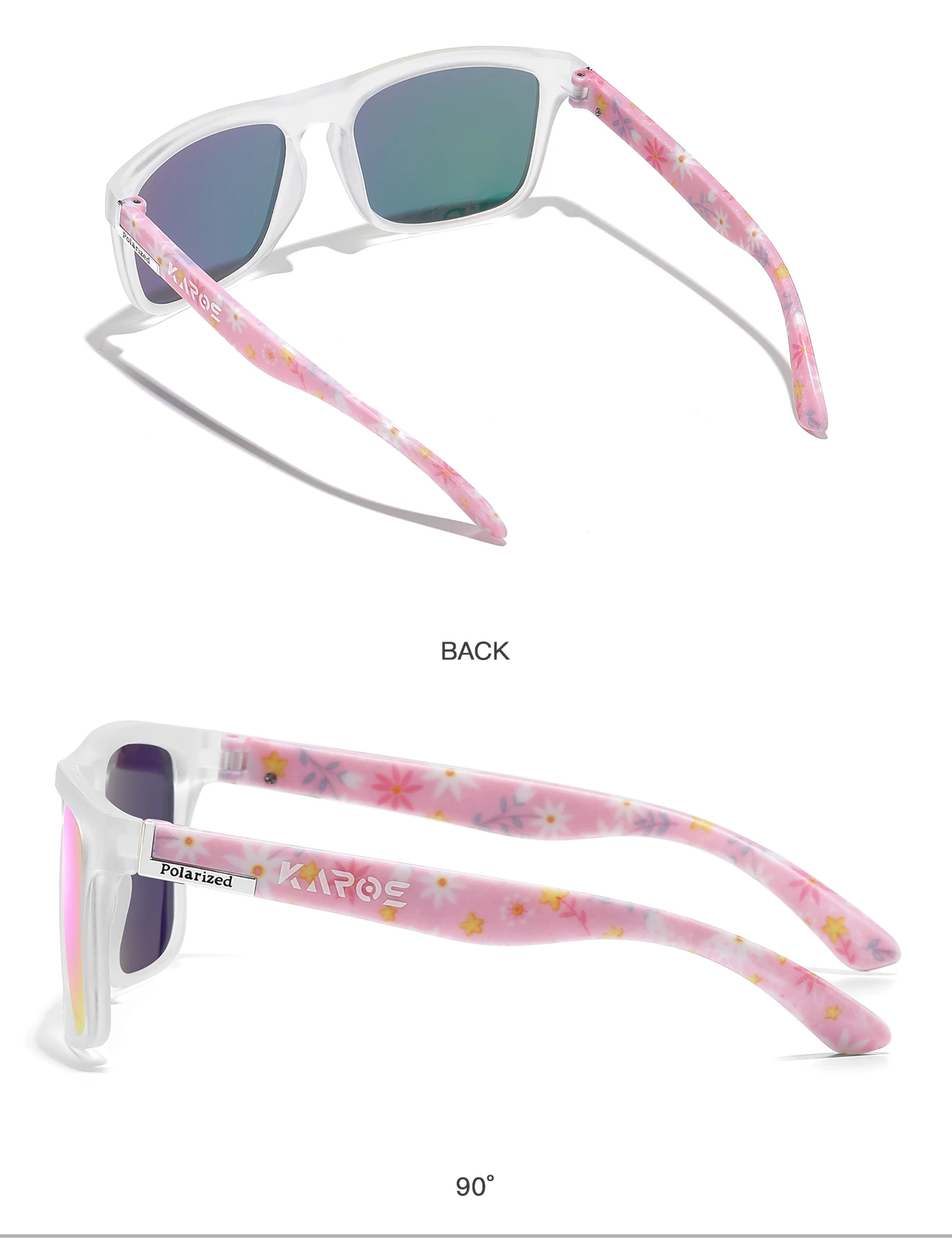 KAROS Männer/Frauen Polarisierte Sonnenbrille Quadratischen Spiegel Marke Design Luxus UV400 Sonnenschirm Unisex Angeln Fahren Radfahren Wandern – Detail 14