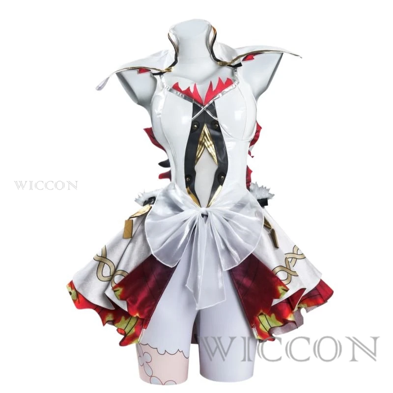 Game Wuthering Waves Kostuum Chun Cosplay Kostuum Zoete Uniform Jurk Volledige Set met Prop Halloween Rollenspel Kleding XXXL