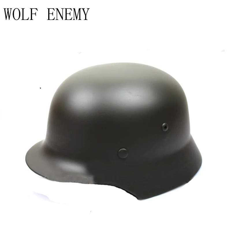 WW2  Elite Wh M35 M1935 Steel Helmet Stahlhelm Green Grey Black Hunting Hiking Training Safety