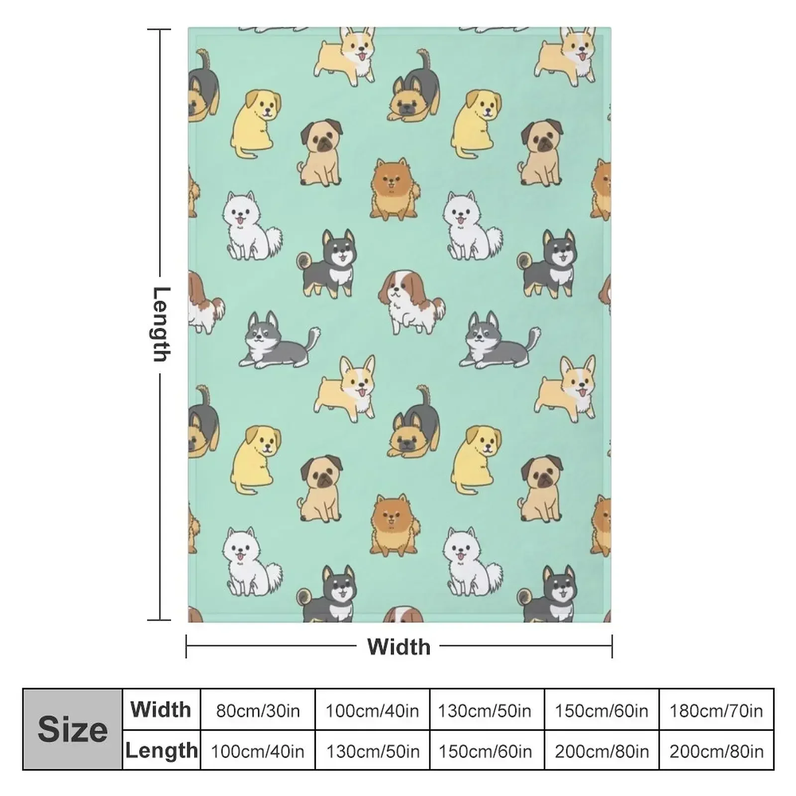 Dogs Pattern Throw Blanket Stuffeds funny gift Sofa Throw Tourist Soft for winter Blankets