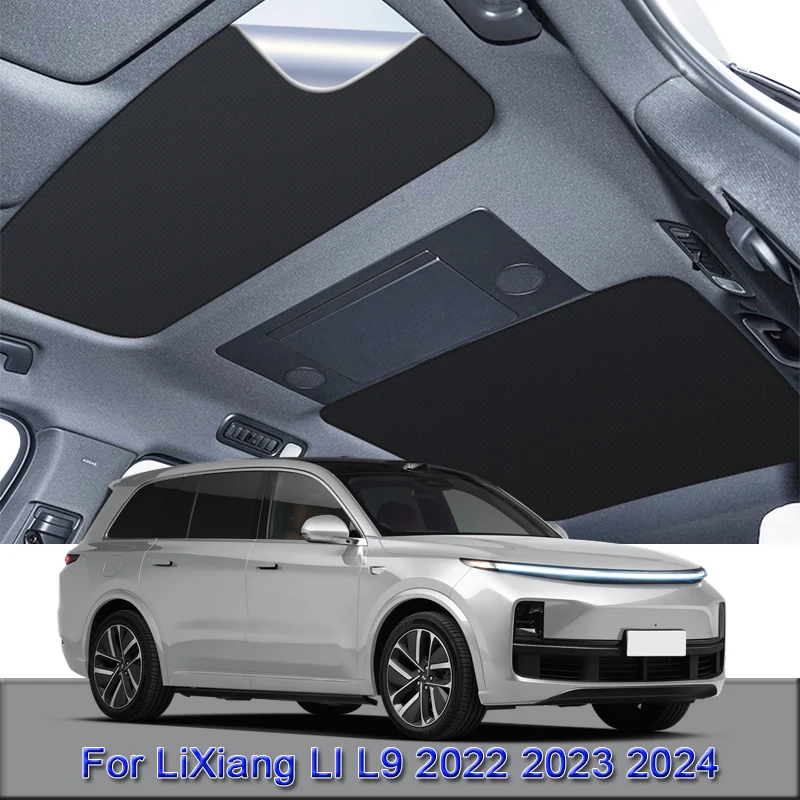 For LiXiang LI L9 2022 2023 2024 Car Electrostatic Adsorption Sunroof Sunshade Heat Insulation Skylight Sticker Auto Accessories