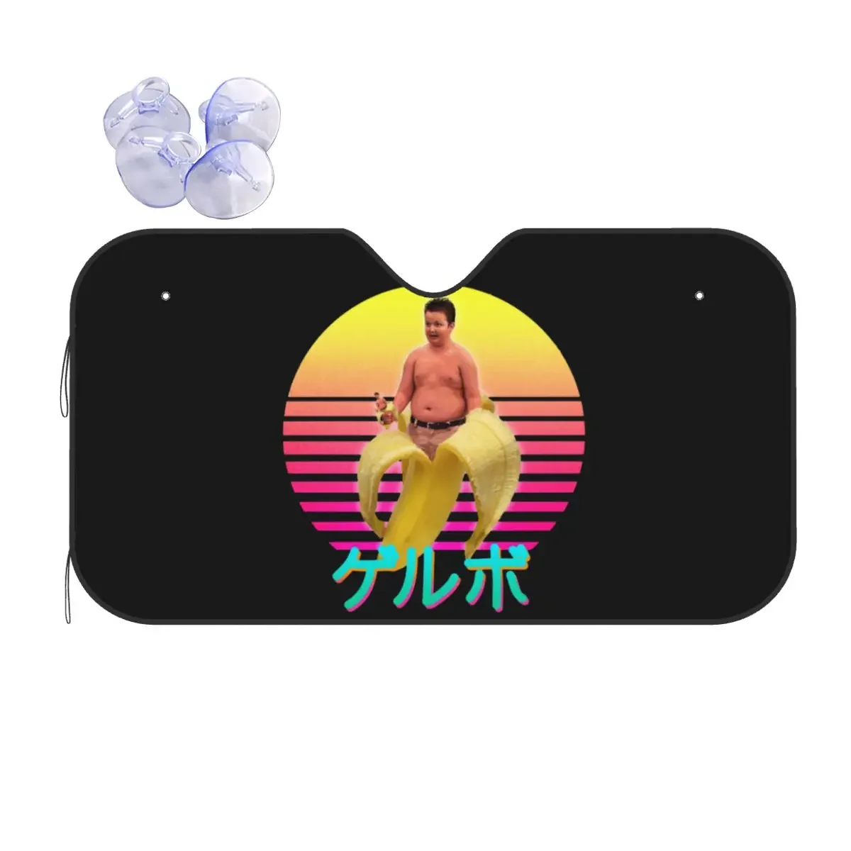 

Лобовое стекло Gerbo Gibby Sunsha Icarly Meme, милое переднее лобовое стекло автомобиля 70x130 см, крышка лобового стекла автомобиля, защита от солнечной энергии