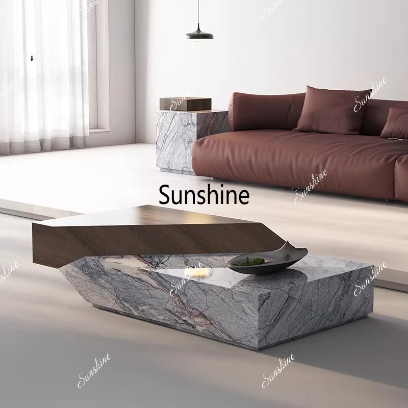 Italian minimalist light luxury furniture creative coffee table can be customized