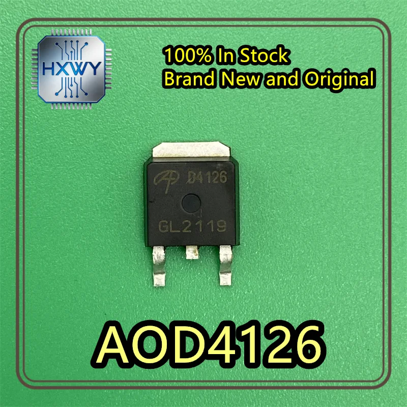 (3/10 pcs) AOD4126  D4126  TO-252 package  Programmable logic device  100% brand new  In stock fast dispatch
