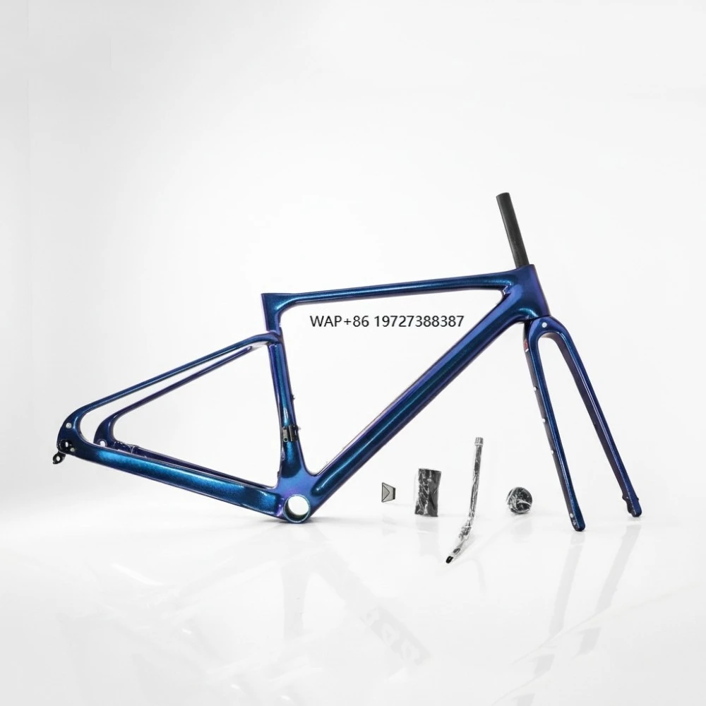 

Carbon Road Bike Cockpit & Telaio Set - Integrated Handlebar Stem Combo with Carbon Frame for Road Bikes