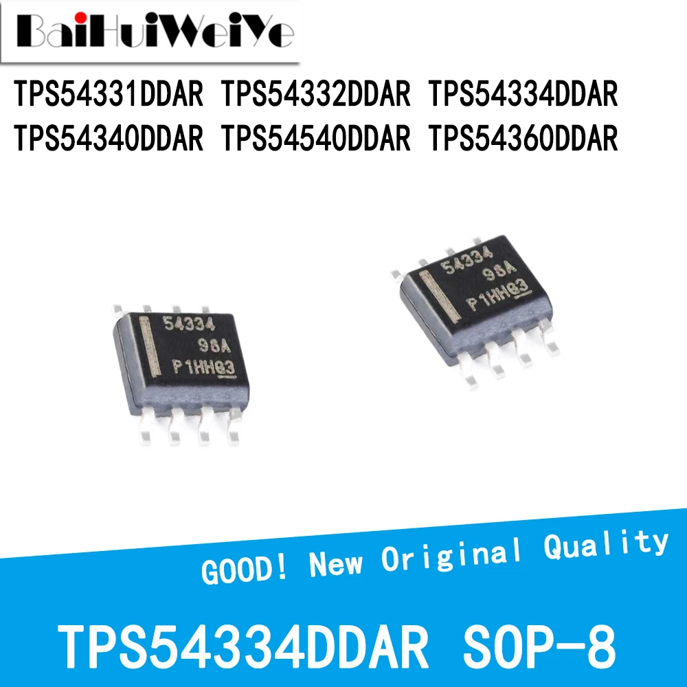 5Pcs/Lot TPS54331DDAR TPS54332DDAR TPS54334DDAR TPS54340DDAR TPS54540DDAR TPS54360DDAR SMD SOP-8 New Good Quality Chipset