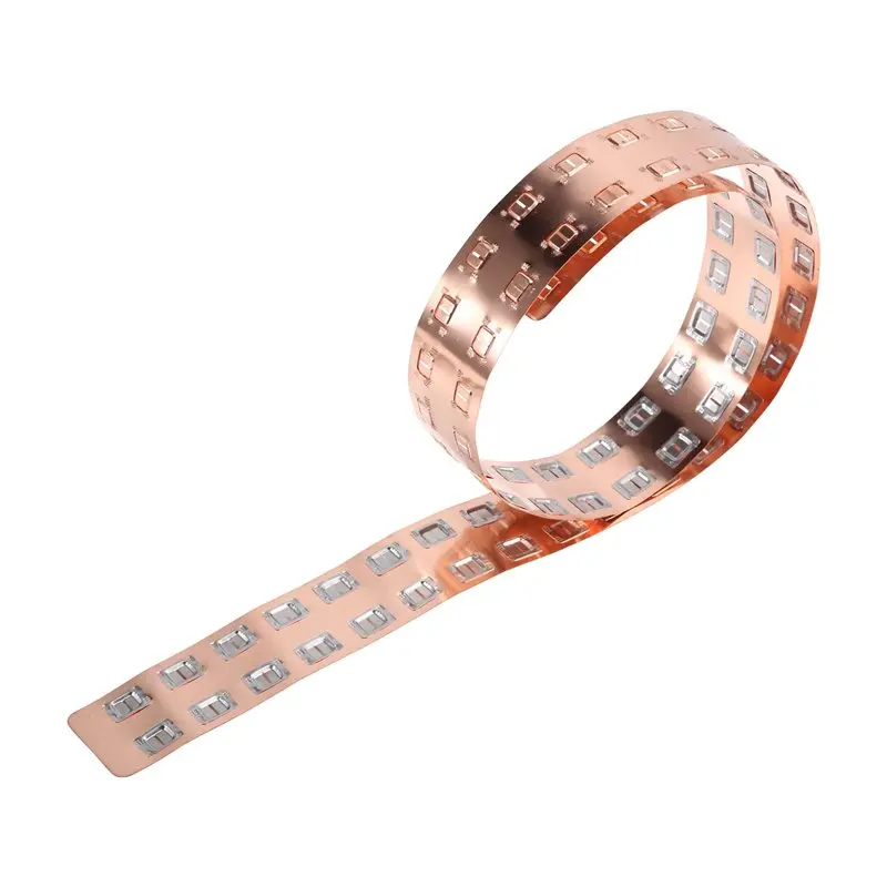 [B24B!】 Battery Pack Connector Strip 18650 Copper-Nickel Busbar For Power Supply For DIY Spot Welding BMS Inverter