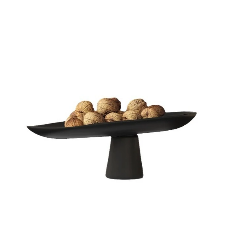 

Wabi-sabi wind living room decoration TV cabinet open grid decoration, log color retro and medieval ornaments