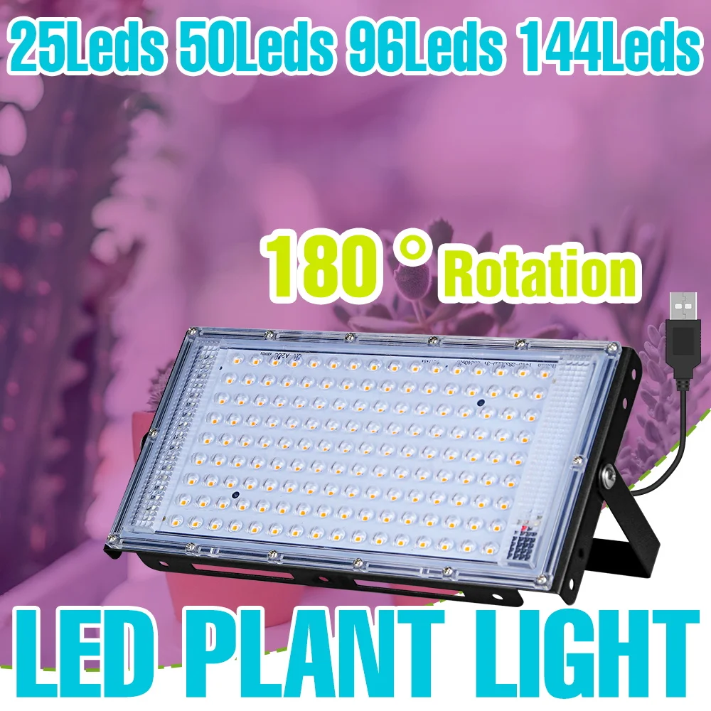 Full Spectrum Plant Grow Lamp LED Indoor Hydroponics Fill Lamps 5V Greenhouse Tent Vegs Fruit Succulent Seeds Cultivation Lights