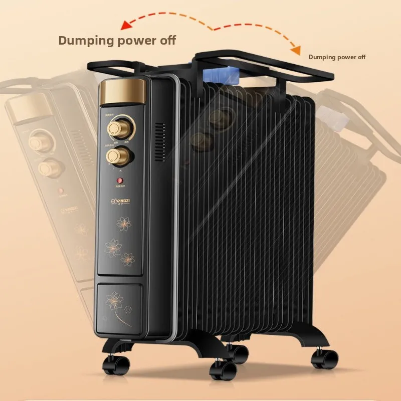 Ölgefüllter Heizkörper für Zuhause, energieeffiziente elektrische Heizeinheit mit 3-stufiger Temperaturregelung, leiser Betrieb