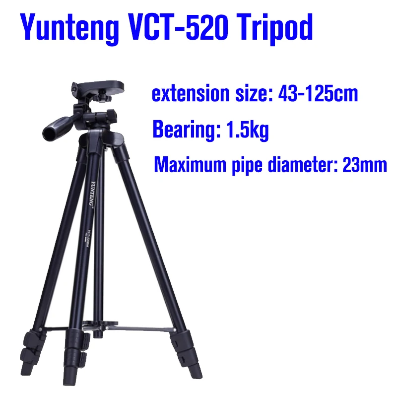 ขาตั้งกล้อง Mini ผู้ถือขาตั้งขาตั้งหลอดไฟขาตั้งกล้องสำหรับกล้อง DSLR Led แฟลชวิดีโอแหวนไฟเติมหลอดไฟ