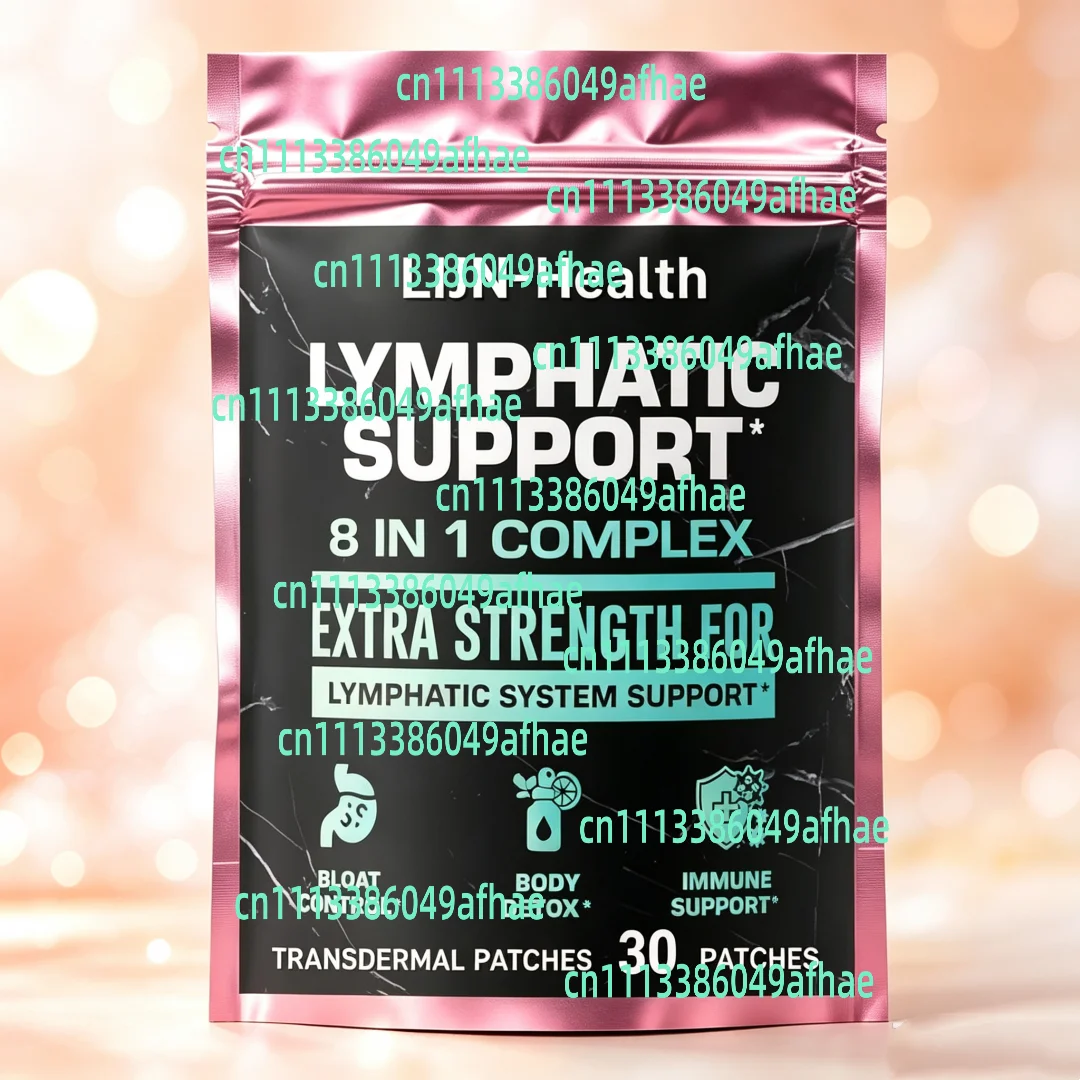30 Patches Lymphatic Drainage Transdermal Patches For Liver Detox & Immune Support – Lymph System Support Drops - Detox Cleanse