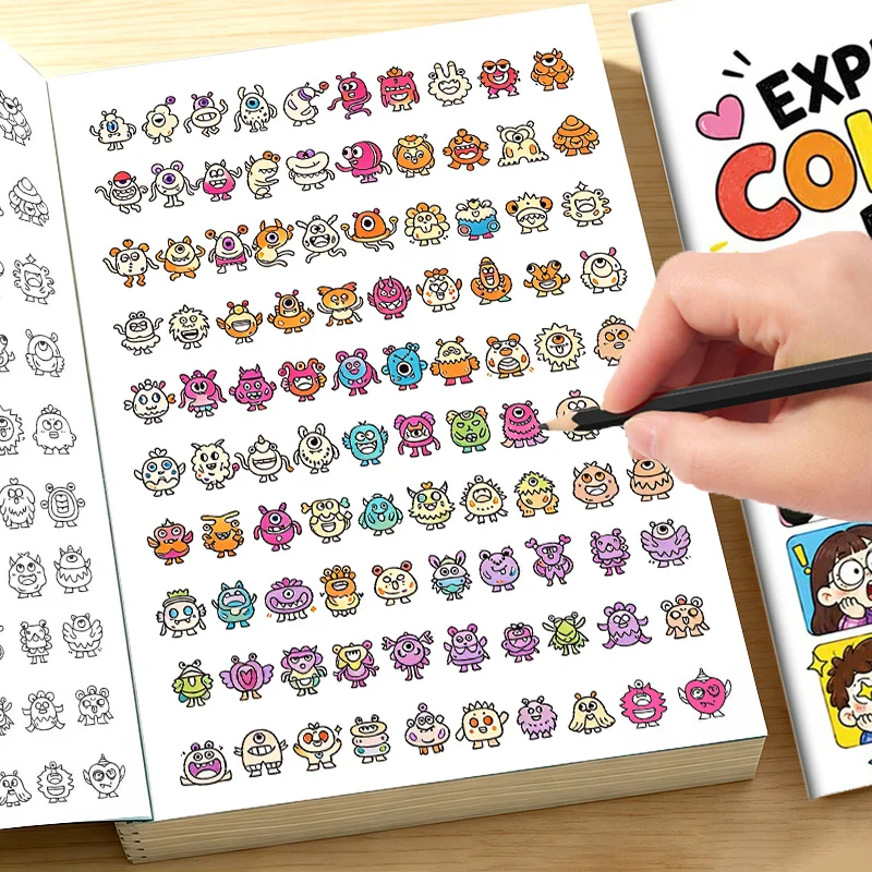 Expression Coloring Book for Kids Learn Emotions Cartoon Face Animal Coloring Pages Preschool Emotion Recognition Activity Book