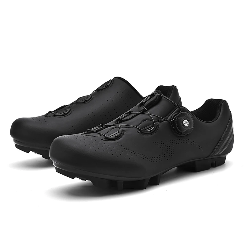 MTB-2412 XC/Trail/MTB أحذية ركوب الدراجات أسود Tênis Masculino Suede الرجال الحصى الطريق دراجة أحذية رياضية SPD المرابط نظام أحذية الجبلية